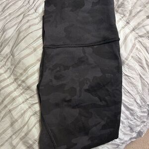 Lululemon Athletica Black Camouflage Leggings